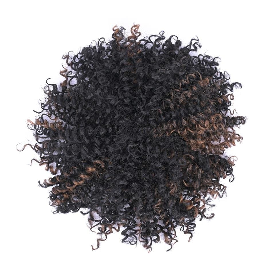 Auburn Black JuvaBun Afro Hair Bun Kinky-1b/30 JuvaBun