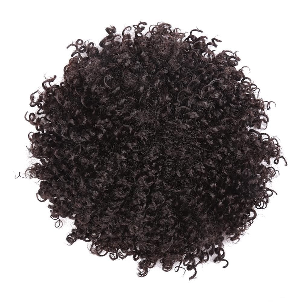 Dark Brown JuvaBun Afro Hair Bun Kinky-4 JuvaBun