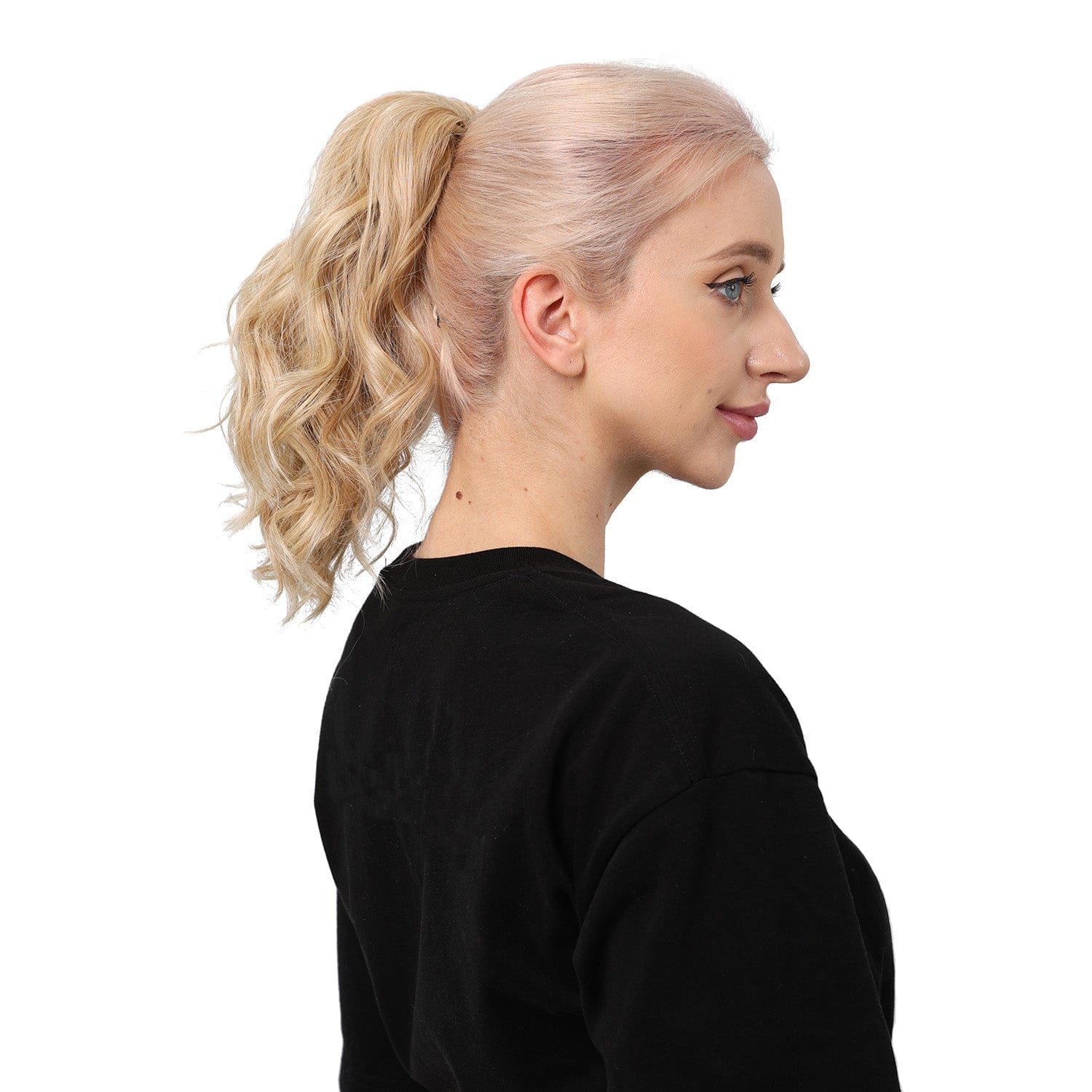 JuvaBun Claw Clip Beach Waves Ponytail Extension 12'' JuvaBun