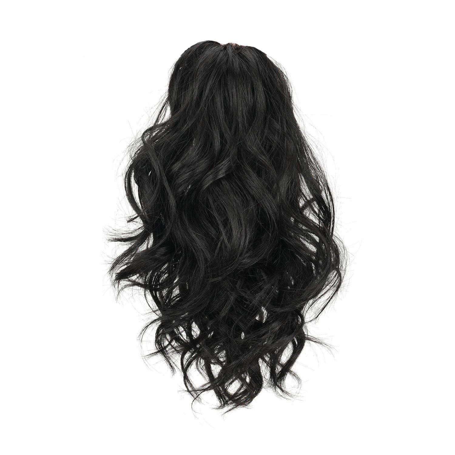 Black JuvaBun Claw Clip Beach Waves Ponytail Extension 12'' MW07-Black JuvaBun