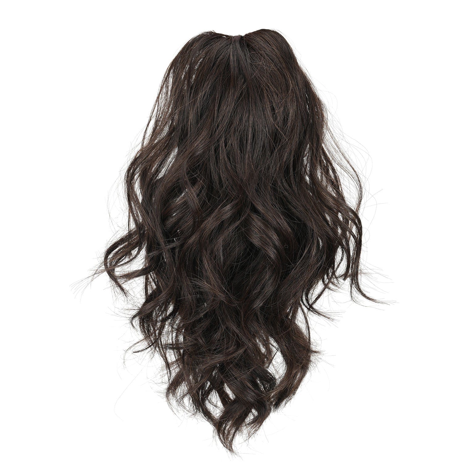 Dark Brown JuvaBun Claw Clip Beach Waves Ponytail Extension 12'' MW07-Dark Brown JuvaBun