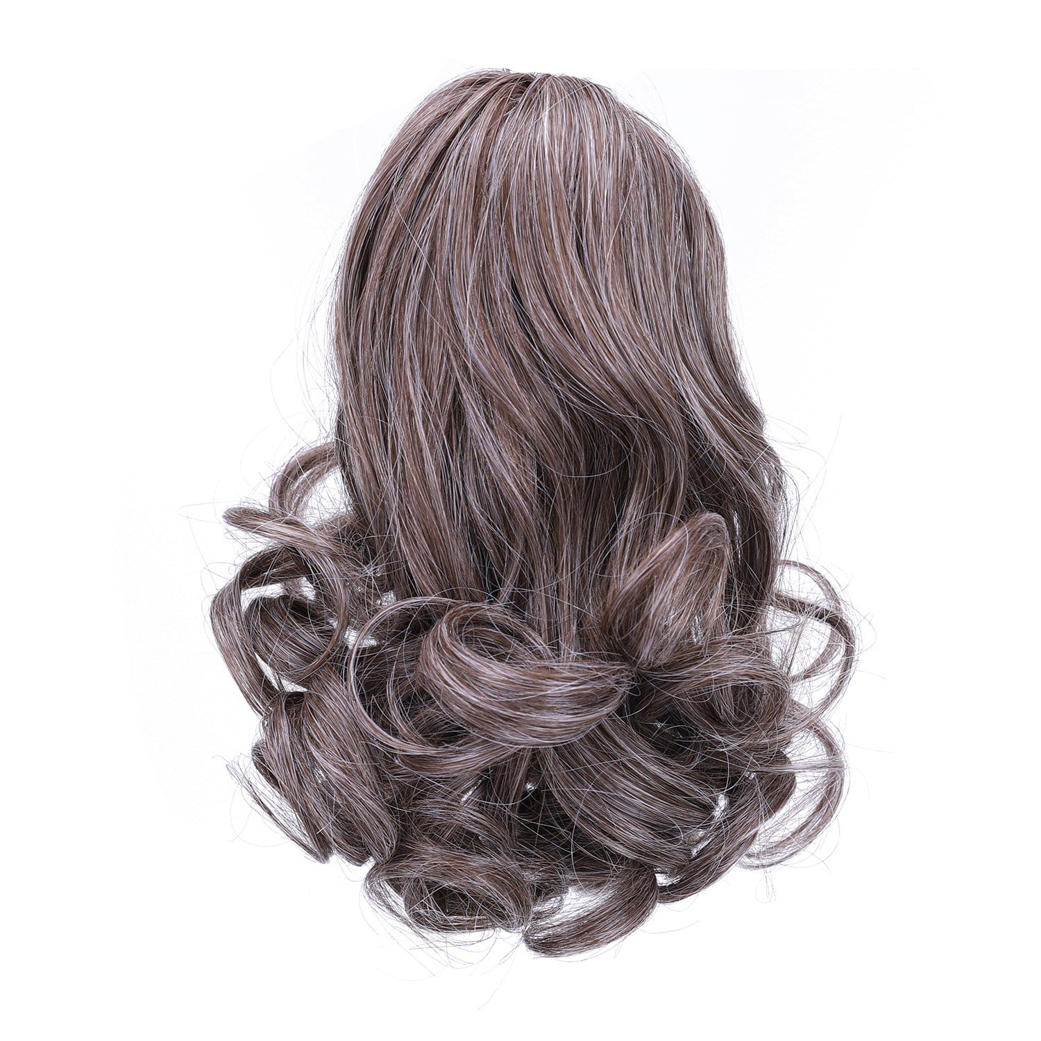 Brownish Gray JuvaBun Claw Clip Ponytail Extension 12'' MW06- Brownish Gray JuvaBun