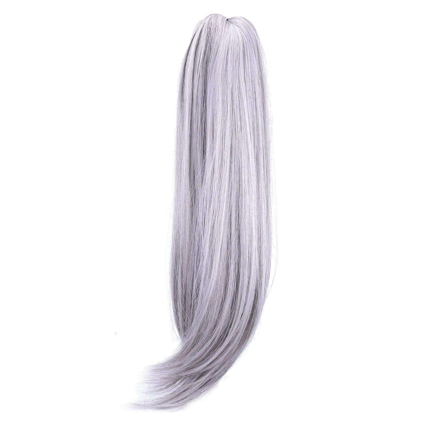 Light Gray JuvaBun Claw Clip Straight Ponytail Extension 17'' MW09-Light Gray JuvaBun