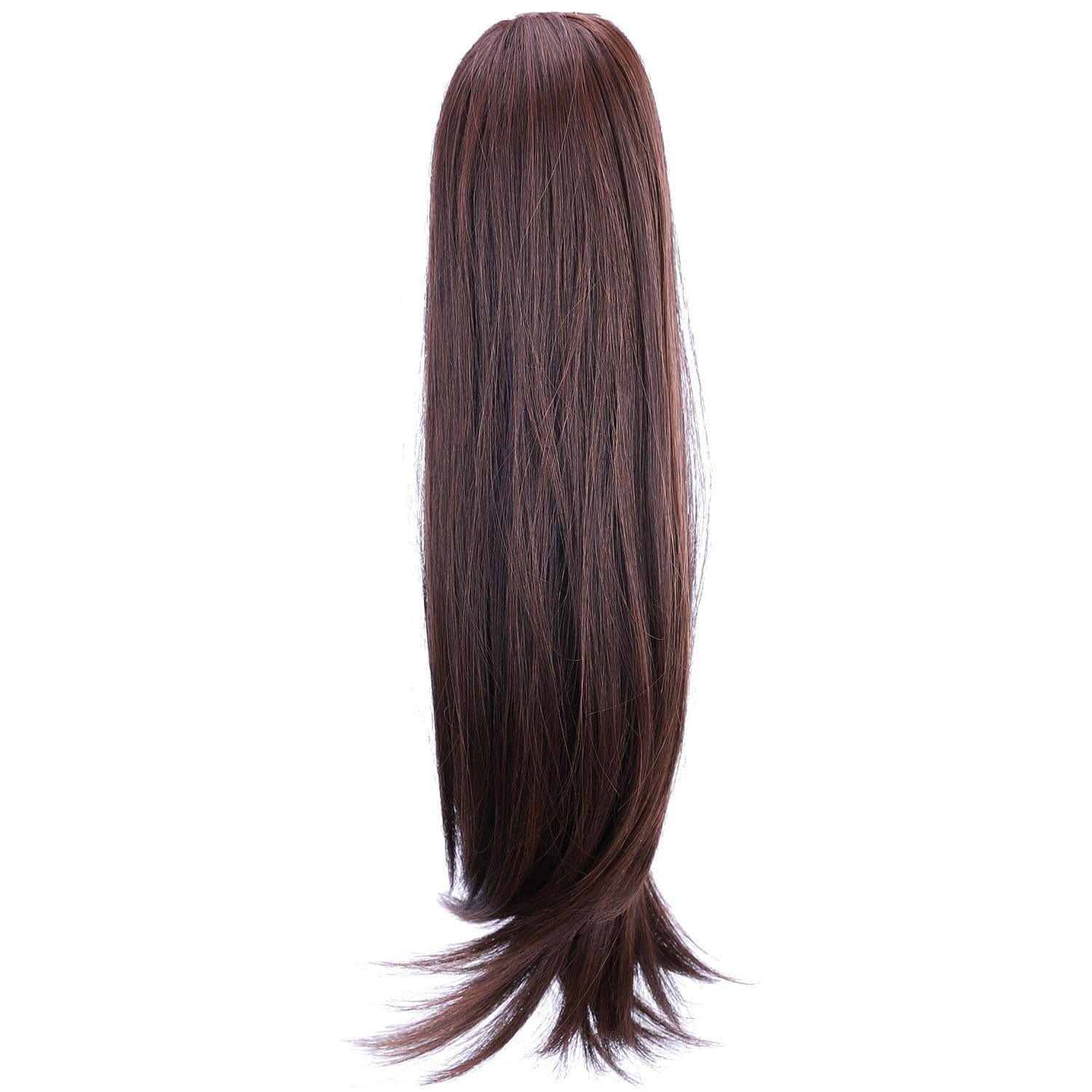 Medium Brown JuvaBun Claw Clip Straight Ponytail Extension 17'' MW09-Medium Brown JuvaBun