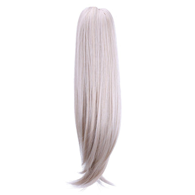 Platinum Blonde JuvaBun Claw Clip Straight Ponytail Extension 17'' MW09-Platinum Blonde JuvaBun