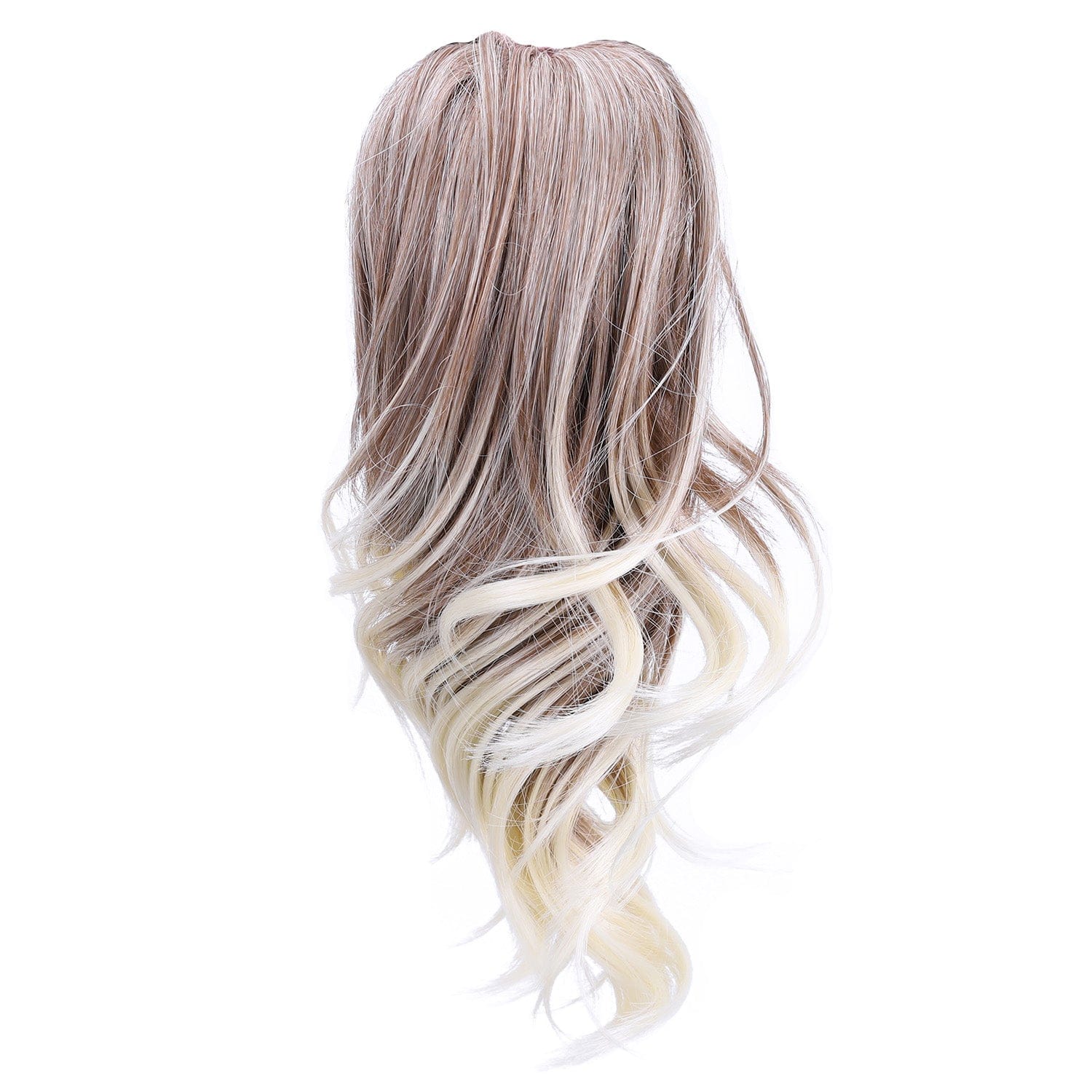 Beach Blonde JuvaBun Claw Clip Wavy Ponytail Extension 12'' MW08-6at88 JuvaBun