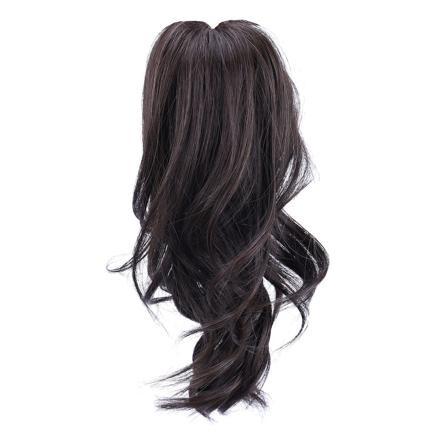 Dark Brown JuvaBun Claw Clip Wavy Ponytail Extension 12'' MW08-Dark Brown JuvaBun