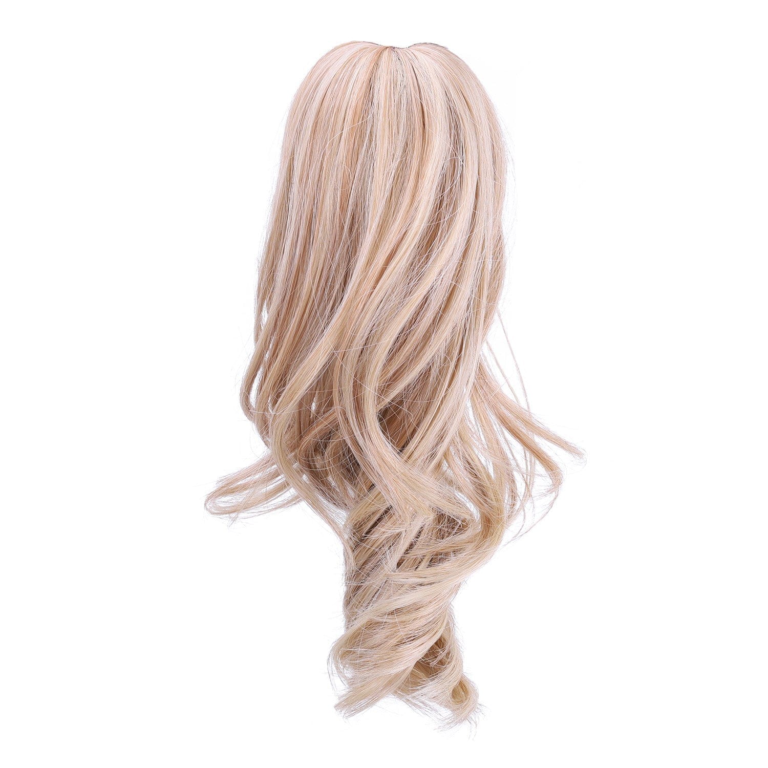 Gold JuvaBun Claw Clip Wavy Ponytail Extension 12'' MW08-Medium Blonde JuvaBun