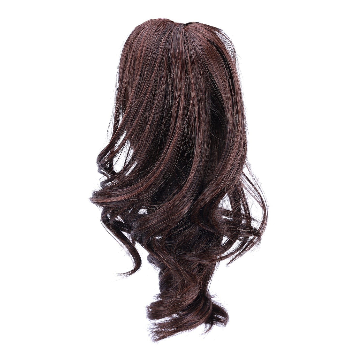 Medium Brown JuvaBun Claw Clip Wavy Ponytail Extension 12'' MW08-Medium Brown JuvaBun