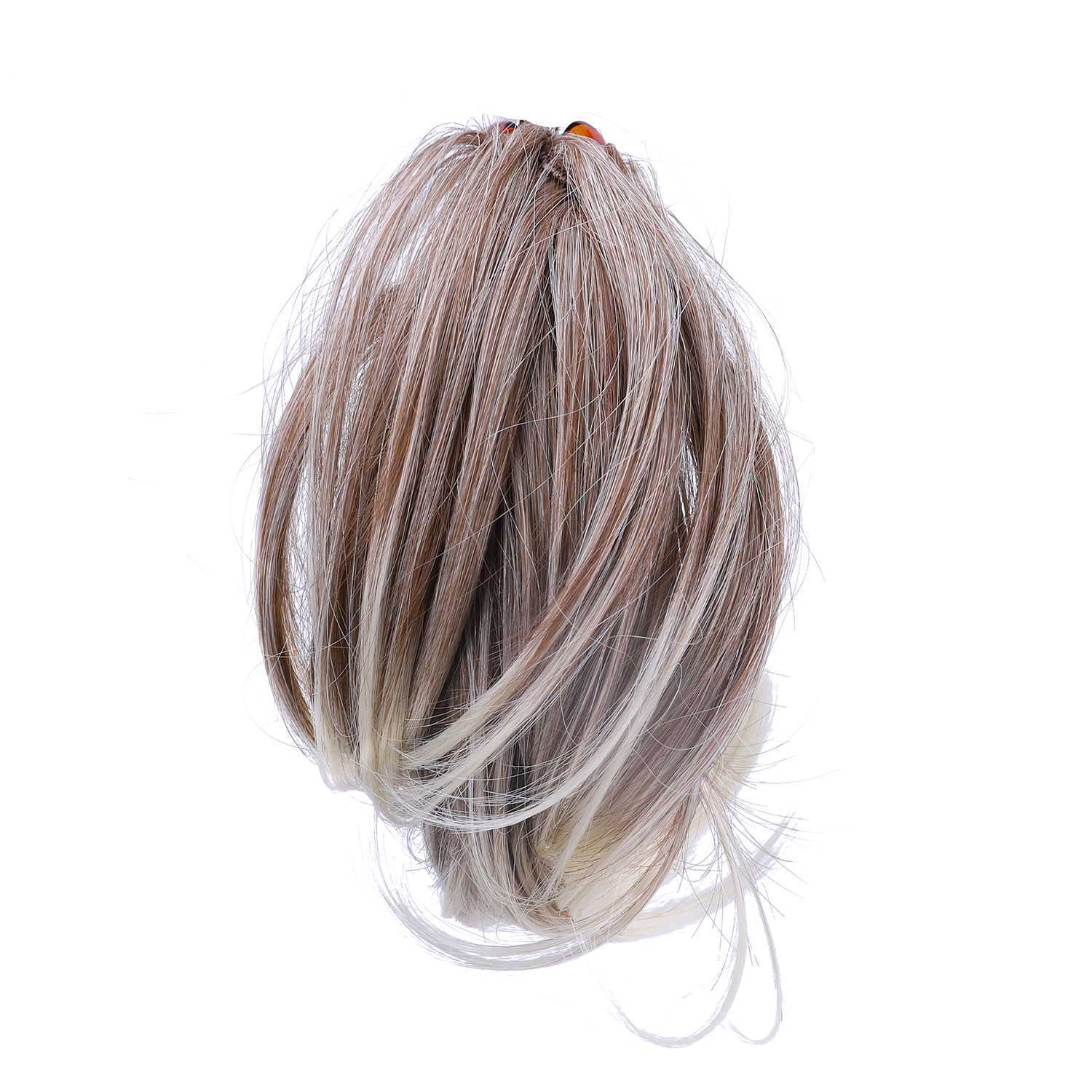 Beach Blonde JuvaBun Claw Clip Wavy Ponytail Extension MW01-6at88 JuvaBun