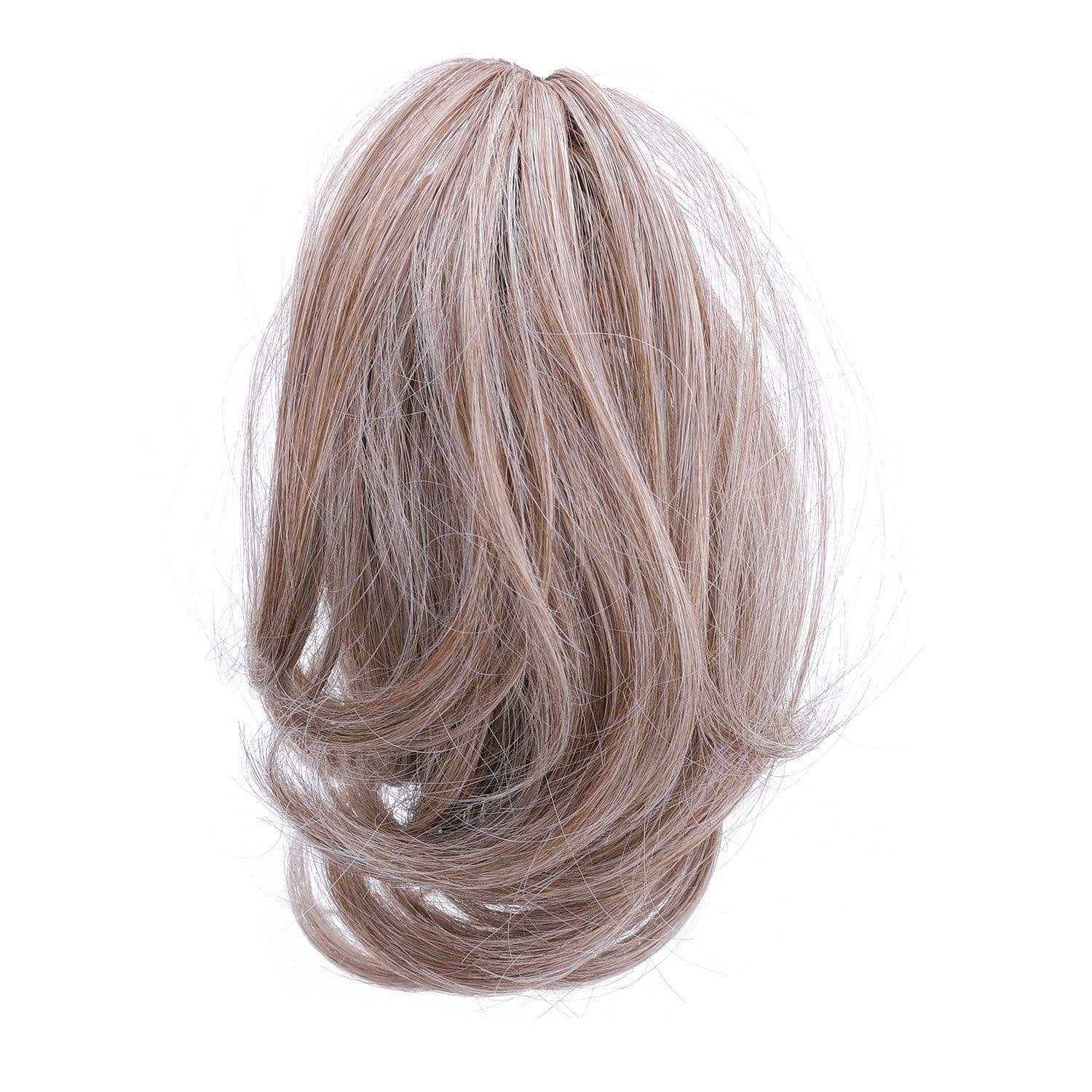 Light Blonde JuvaBun Claw Clip Wavy Ponytail Extension MW01- Light Blonde JuvaBun