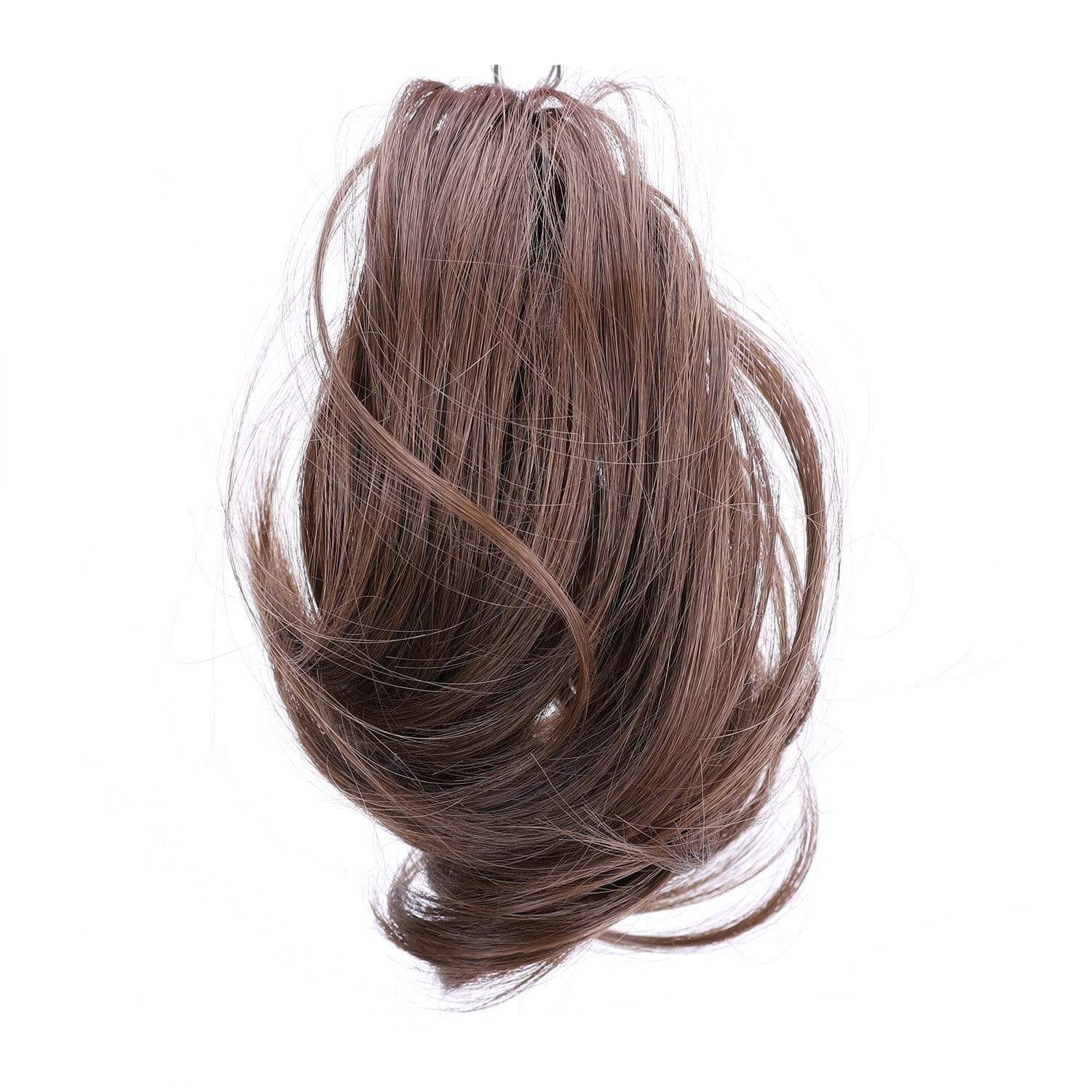 Light Brown JuvaBun Claw Clip Wavy Ponytail Extension MW01-Light Brown JuvaBun