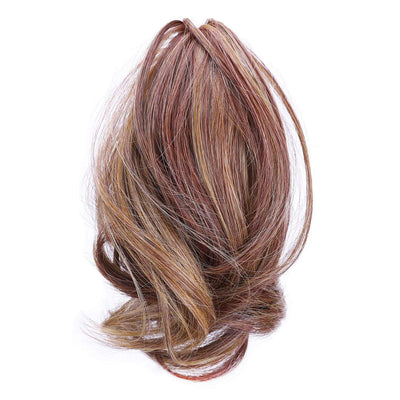 Reddish Blonde JuvaBun Claw Clip Wavy Ponytail Extension MW01-Reddish Blonde JuvaBun