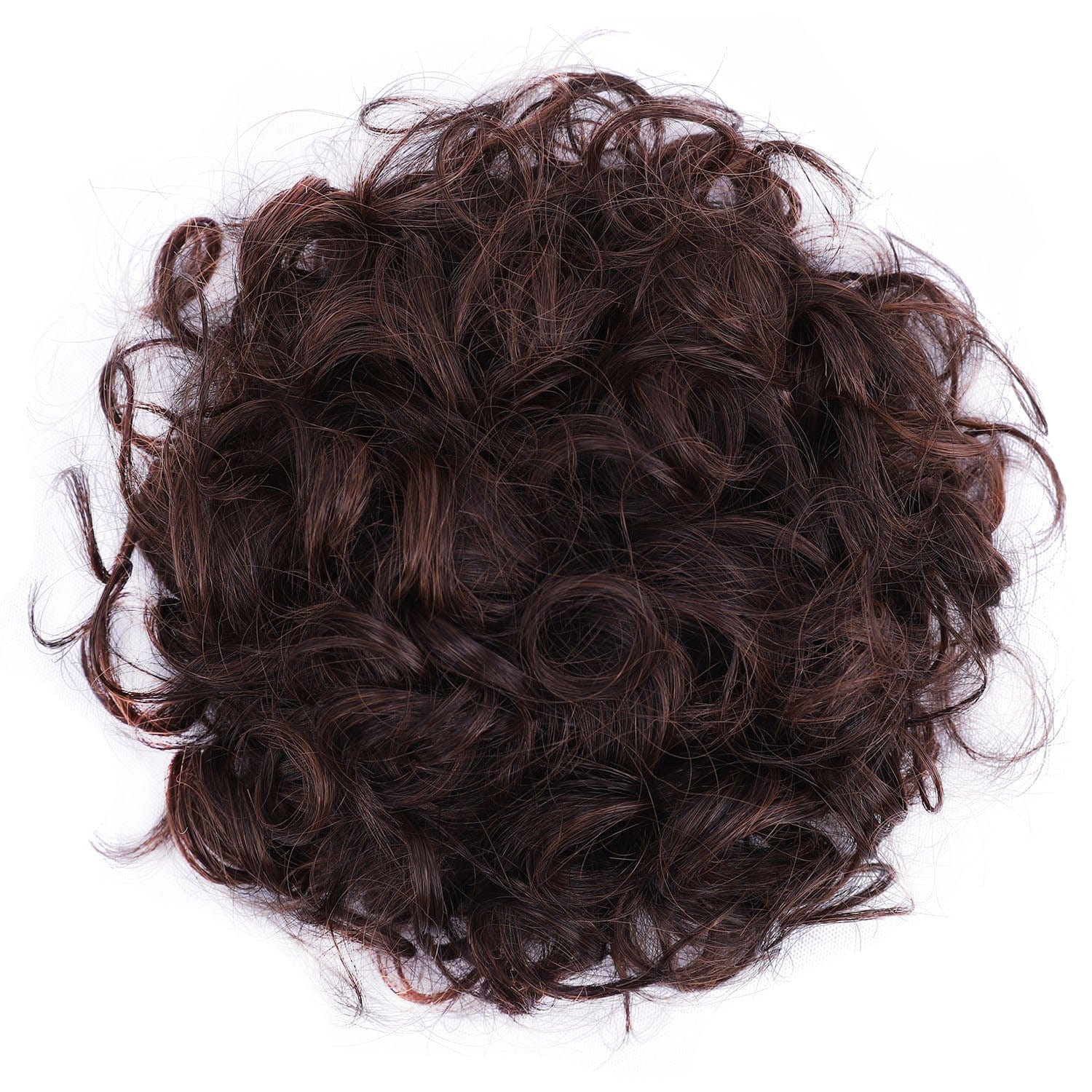 Medium Brown JuvaBun Curled Clip-in Bun FQ07-Medium Brown JuvaBun