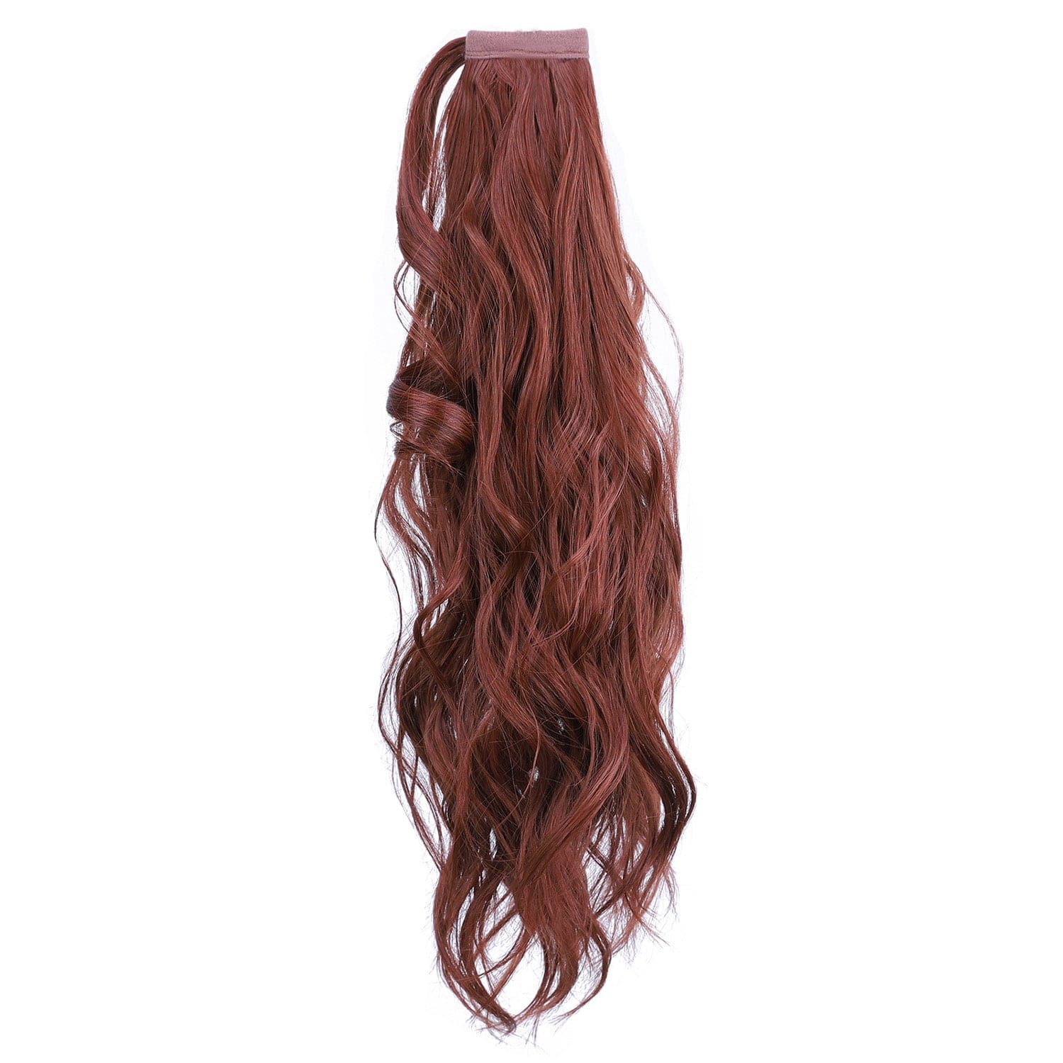 Dark Red JuvaBun Curly Magic Ponytail Extension MP02 - Dark Red JuvaBun