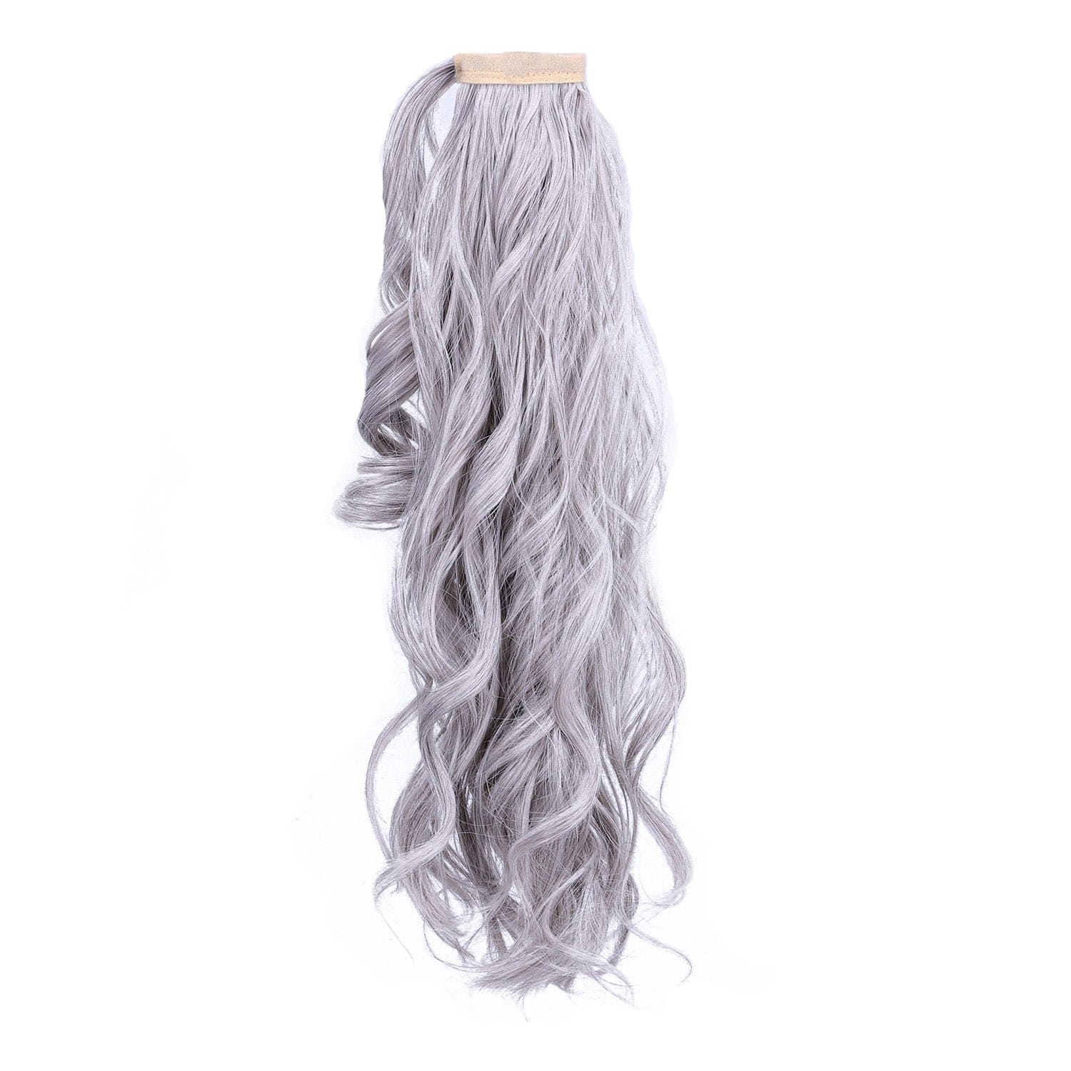 Light Gray JuvaBun Curly Magic Ponytail Extension MP02 - Light Gray JuvaBun