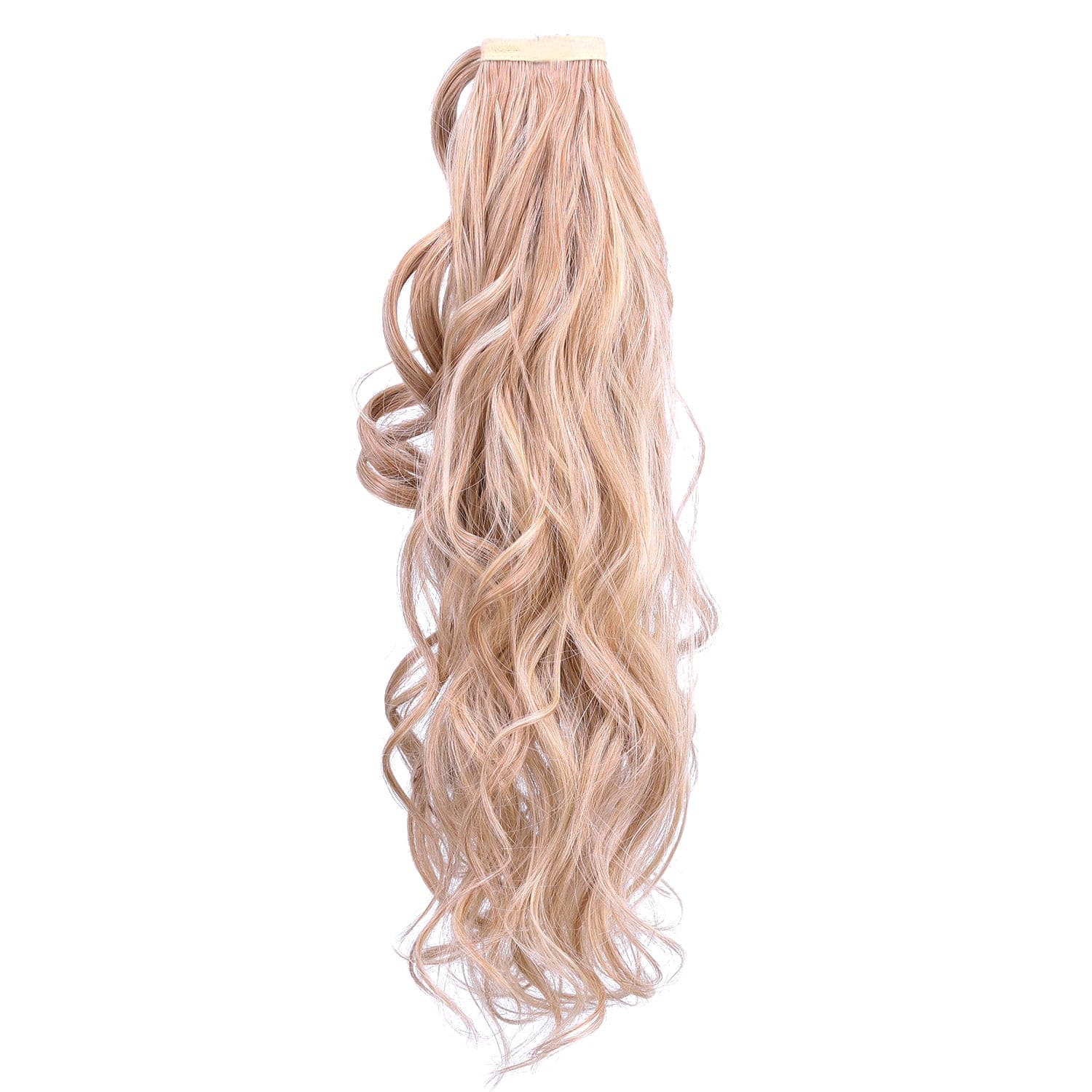 Gold JuvaBun Curly Magic Ponytail Extension MP02 - Medium Blonde JuvaBun