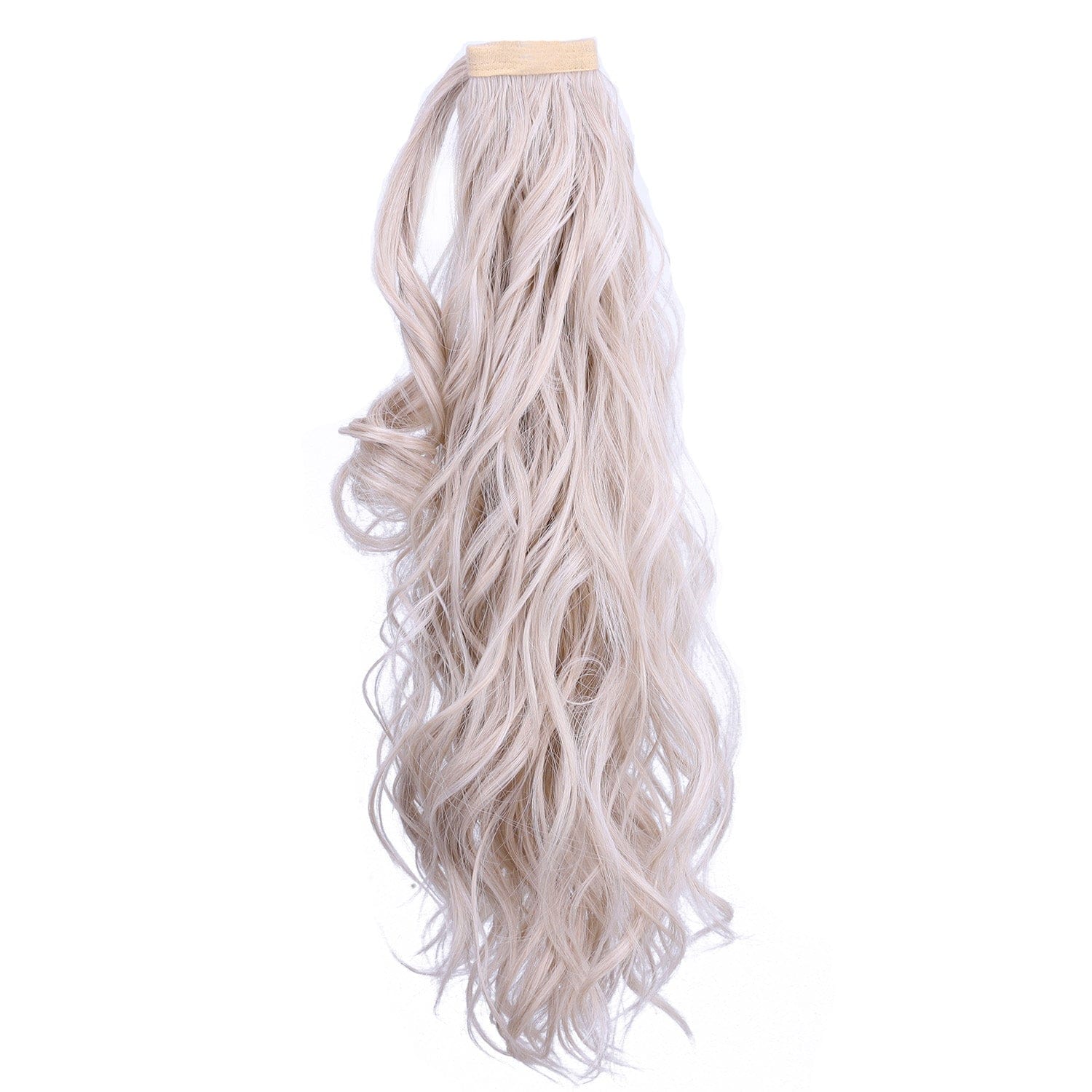 Platinum Blonde JuvaBun Curly Magic Ponytail Extension MP02- Platinum Blonde JuvaBun