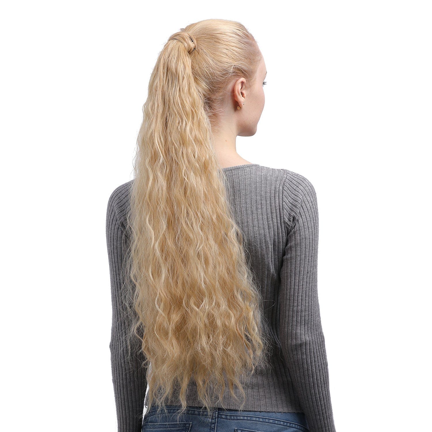 JuvaBun Long Spiral Curly Magic Ponytail Extension JuvaBun