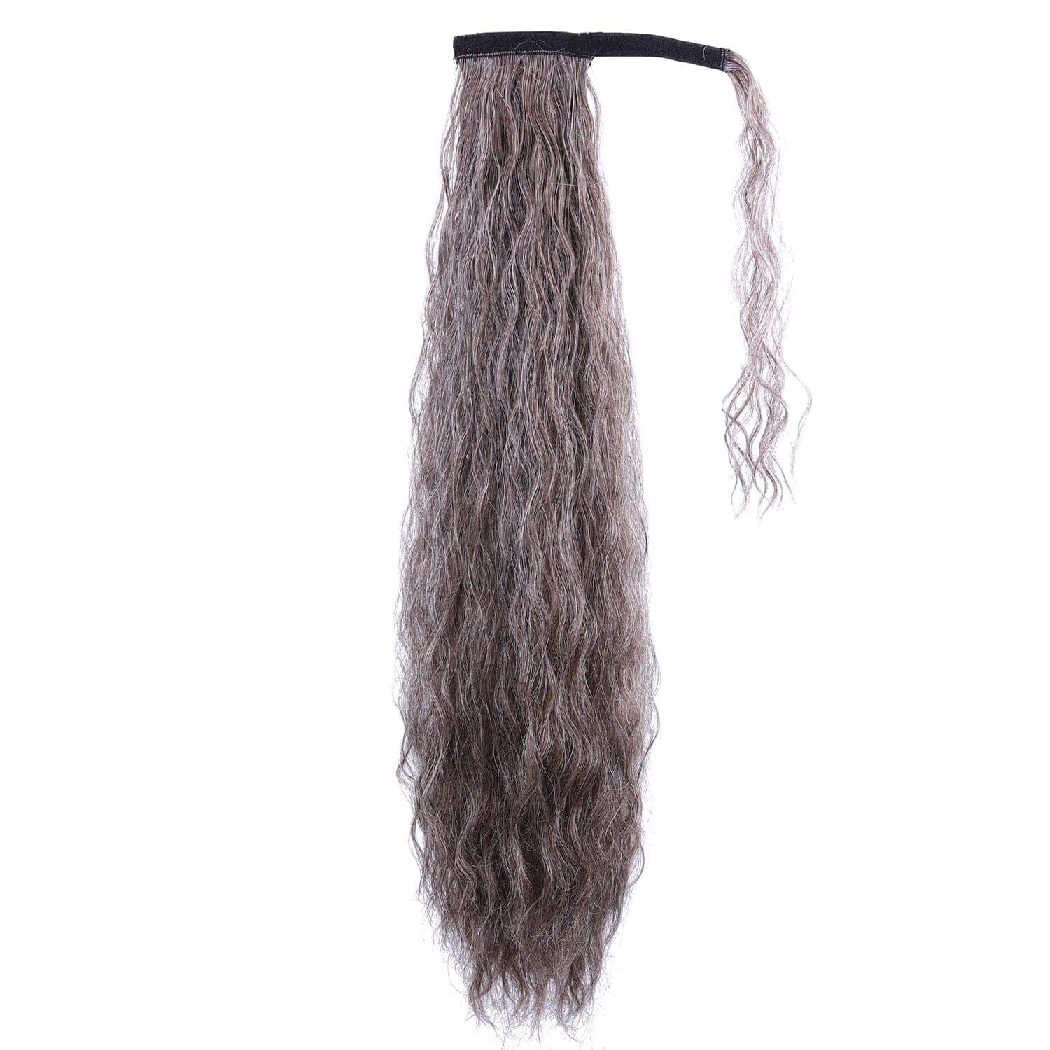 Brownish Gray JuvaBun Long Spiral Curly Magic Ponytail Extension MP05-Brownish Gray JuvaBun