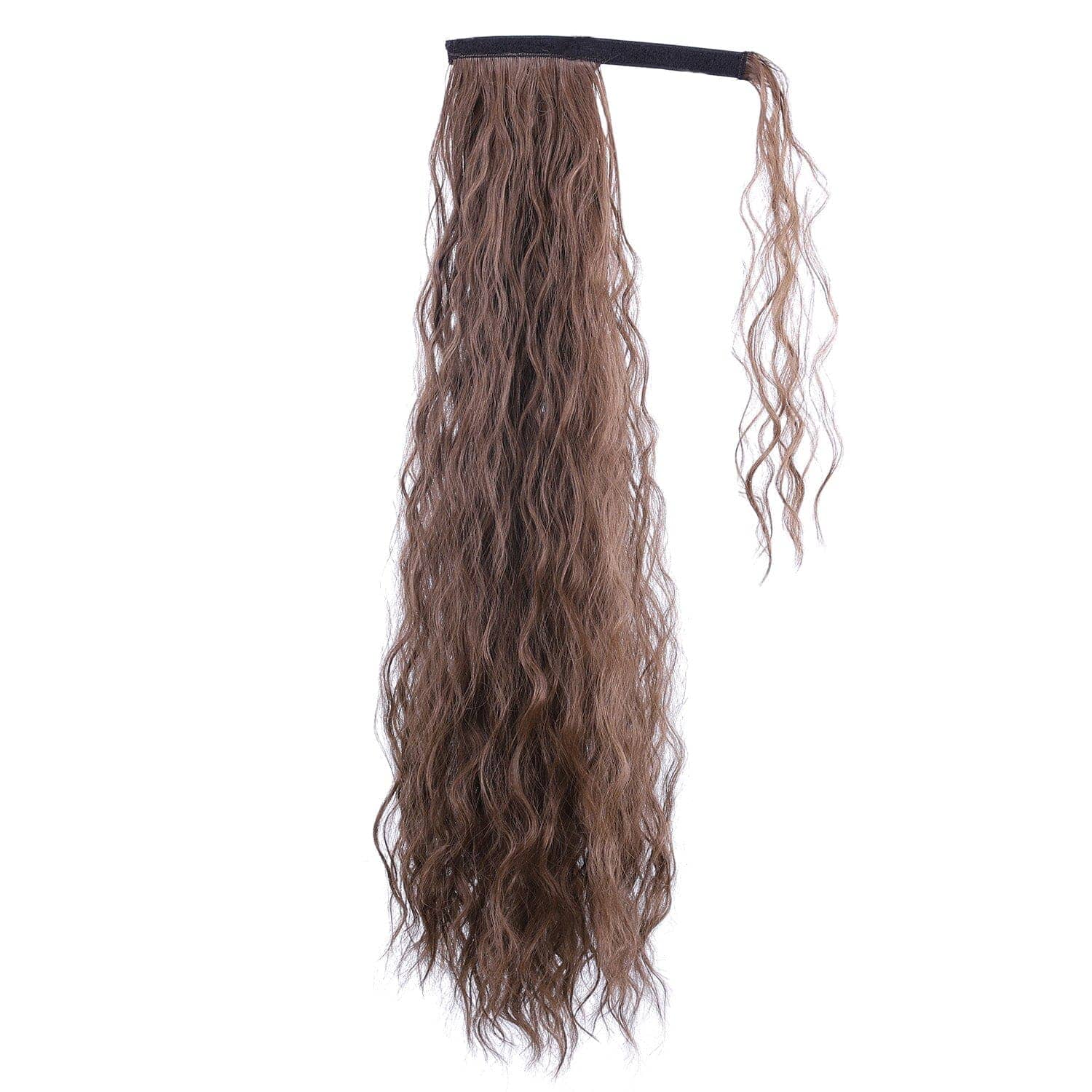 Light Brown JuvaBun Long Spiral Curly Magic Ponytail Extension MP05-Light Brown JuvaBun