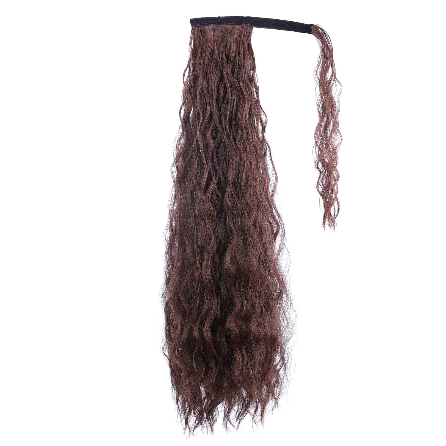 Medium Brown JuvaBun Long Spiral Curly Magic Ponytail Extension MP05-Medium Brown JuvaBun