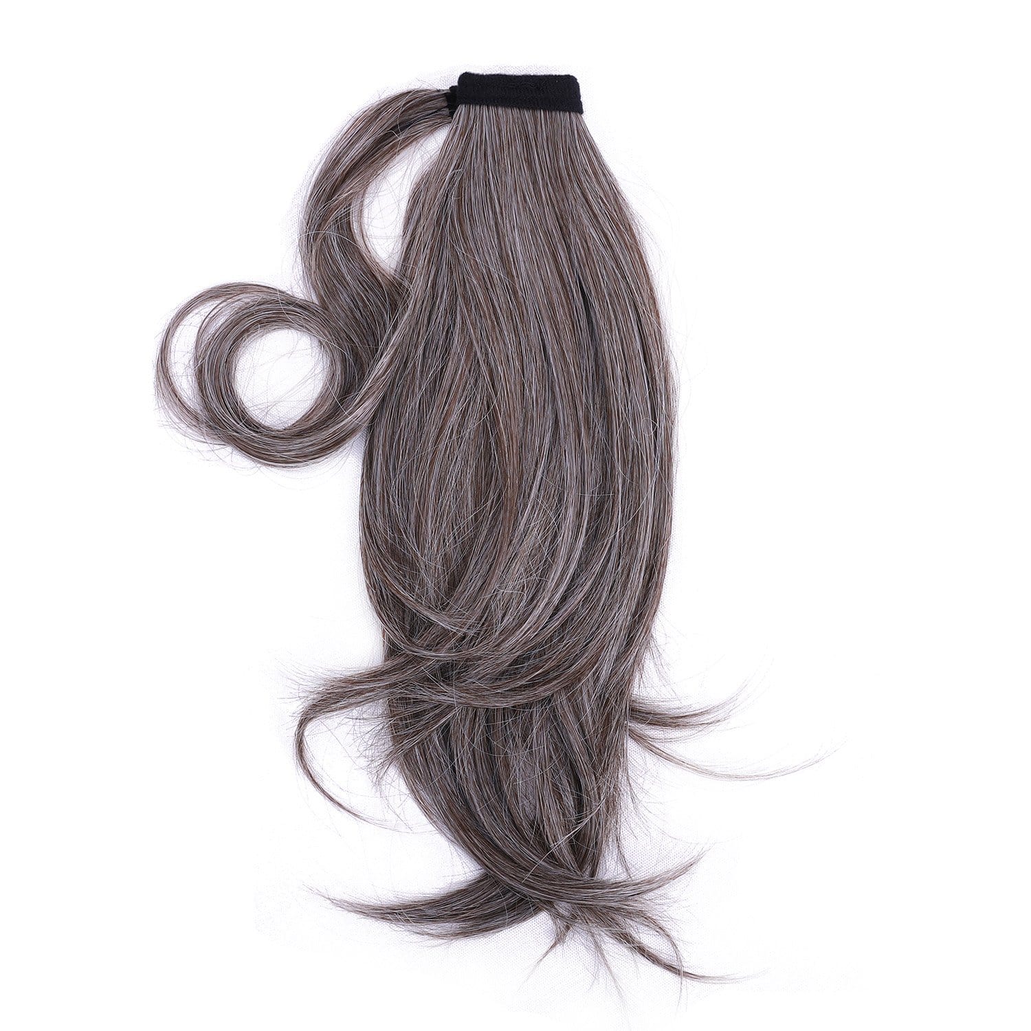 Brownish Gray JuvaBun Magic Ponytail Extension MP01- Brownish Gray JuvaBun