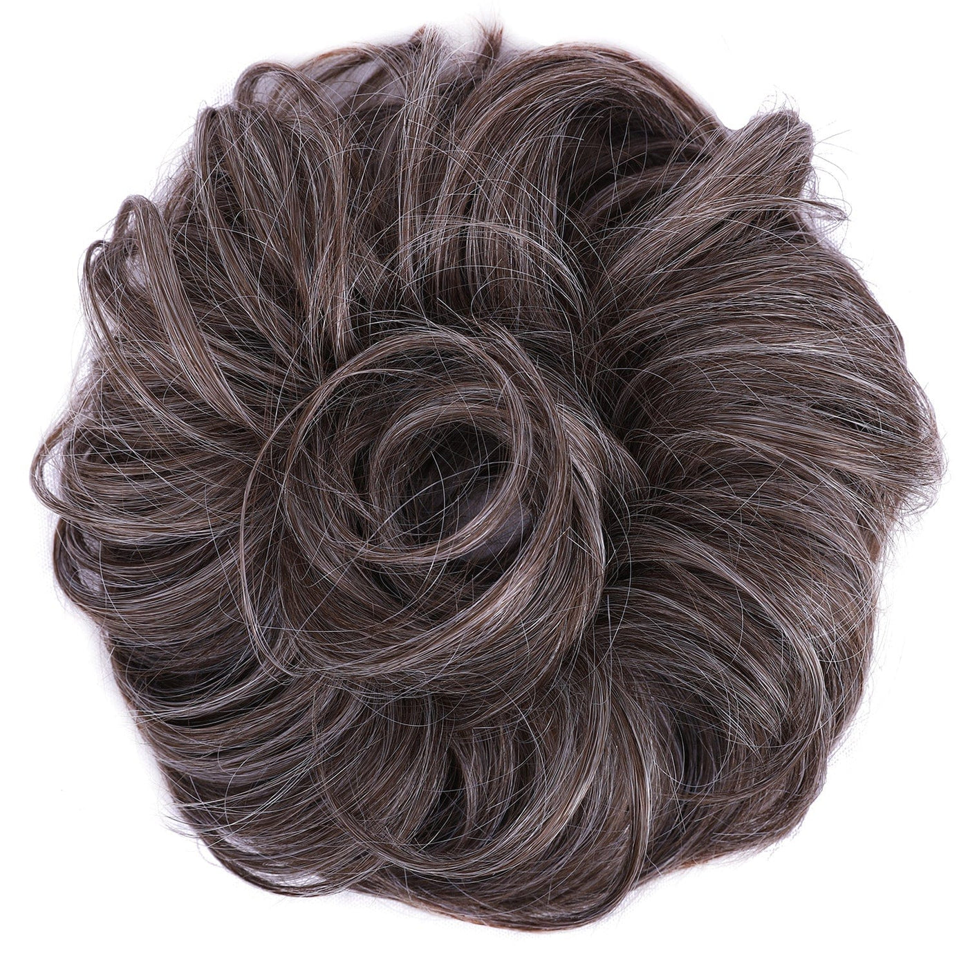 Brownish Gray JuvaBun Messy Bun 2.0 - Luxe Volume for Thinning Hair MBV2- Brownish Gray JuvaBun