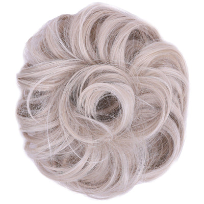 Platinum Blonde JuvaBun Messy Bun 2.0 - Luxe Volume for Thinning Hair MBV2- Platinum Blonde JuvaBun