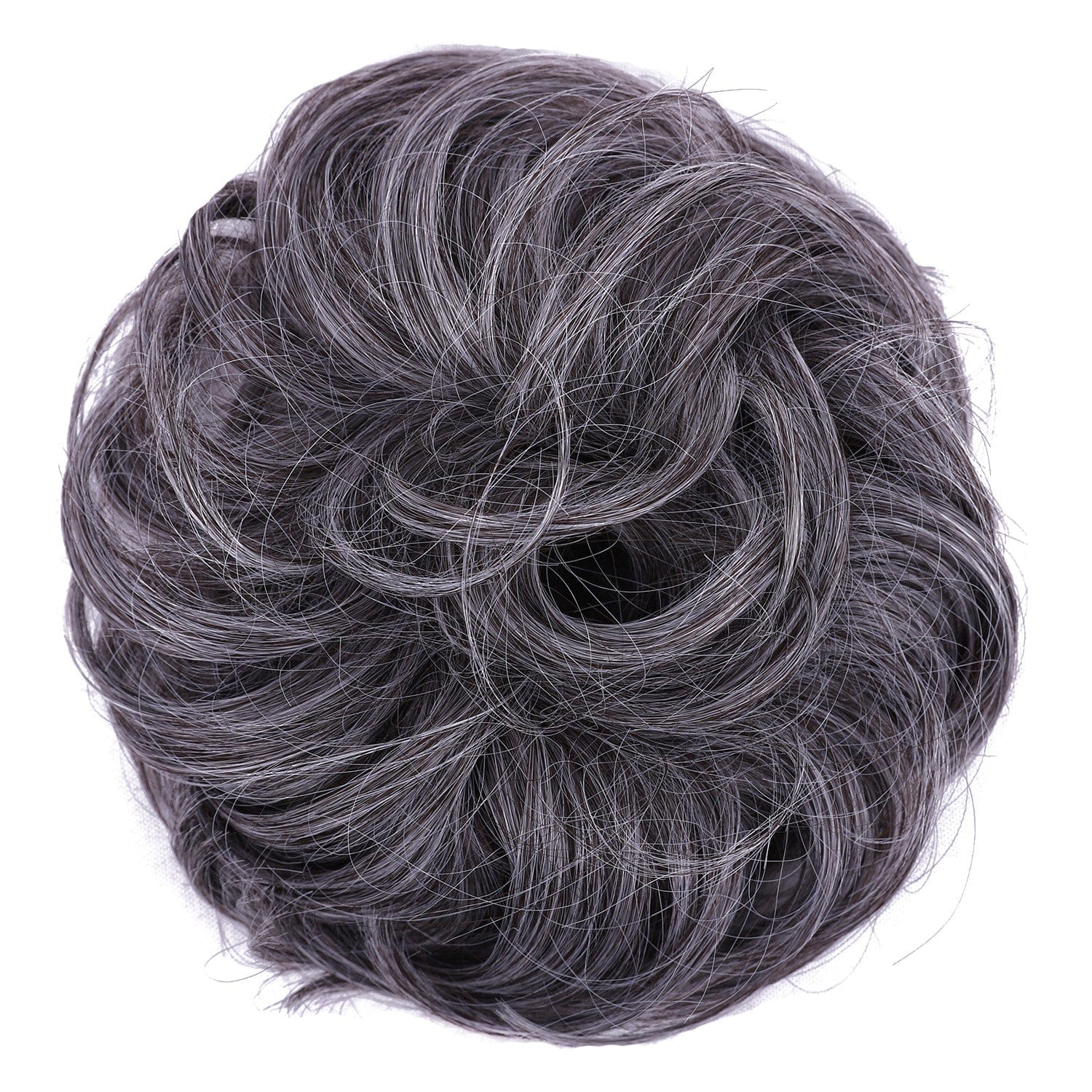 Salt And Pepper JuvaBun Messy Bun 2.0 - Luxe Volume for Thinning Hair MBV2- Salt and Pepper JuvaBun