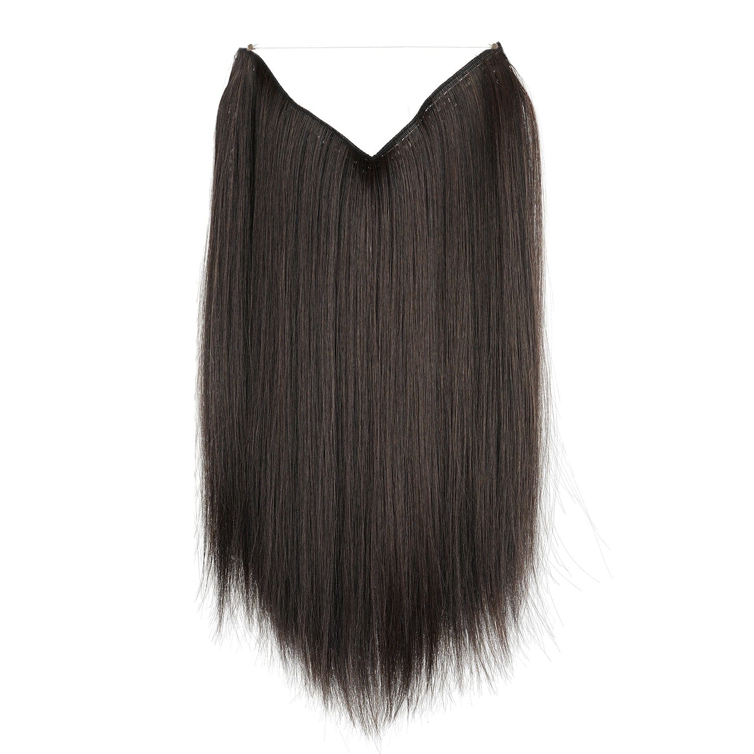 Dark Brown JuvaBun Straight Halo 18'' HE01-Dark Brown JuvaBun