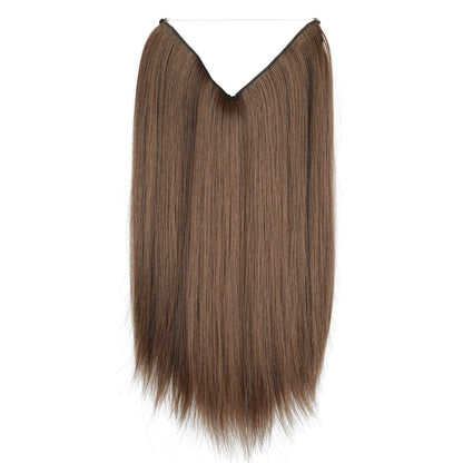 Light Brown JuvaBun Straight Halo 18'' HE01-Light Brown JuvaBun