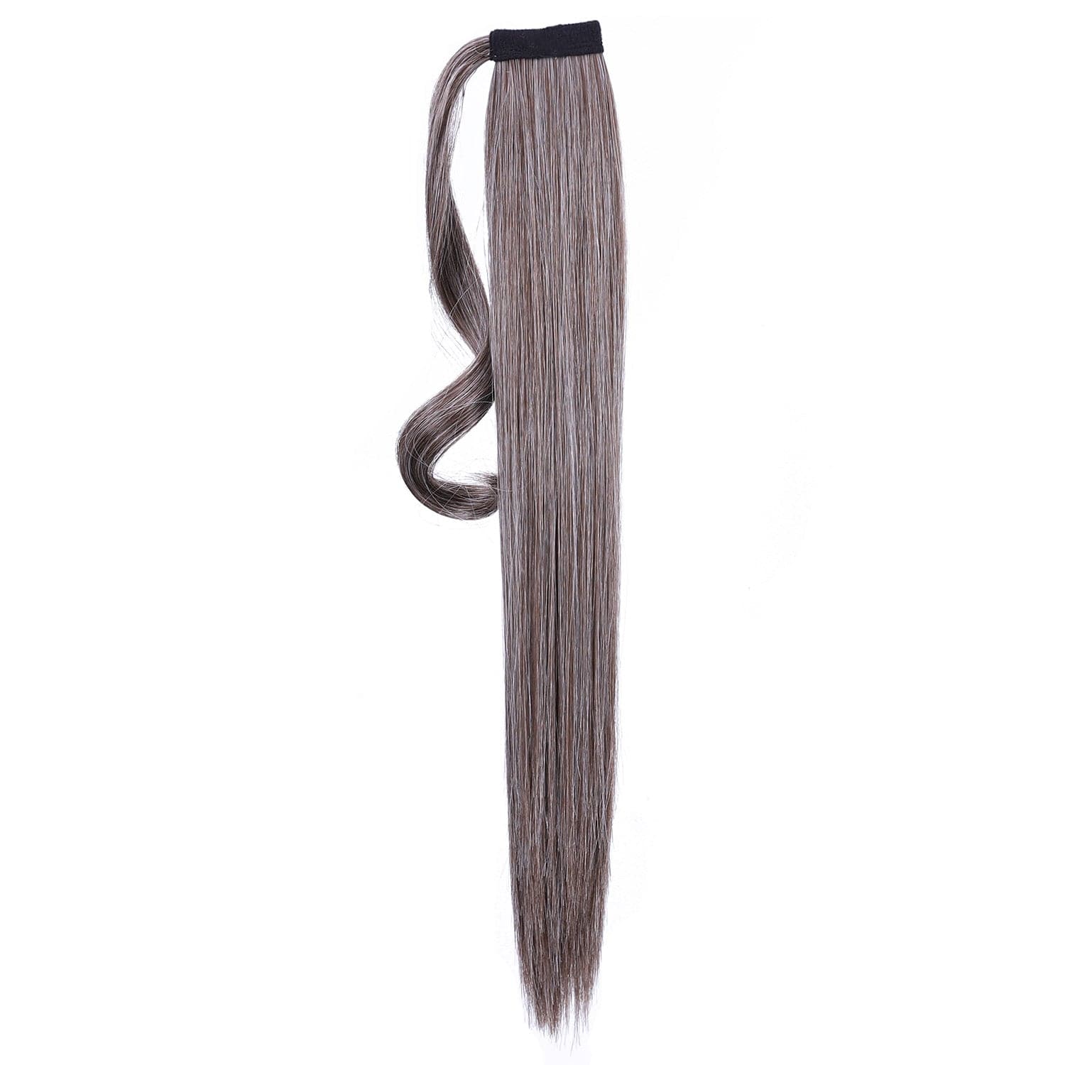 Brownish Gray JuvaBun Straight Magic Ponytail MP03 - Brownish Gray JuvaBun