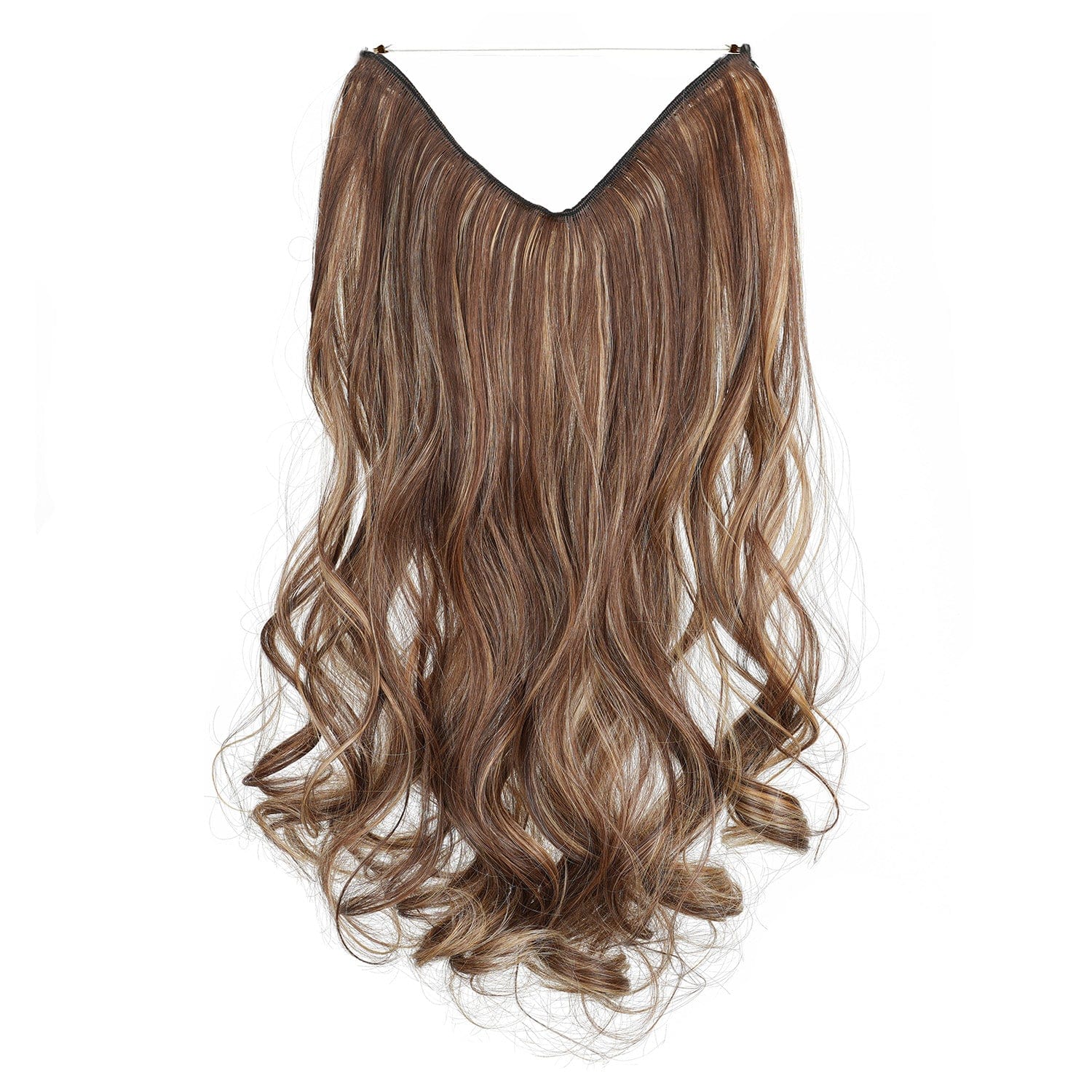 Brownish Blonde JuvaBun Wavy Halo 18'' HE02-Brownish Blonde JuvaBun