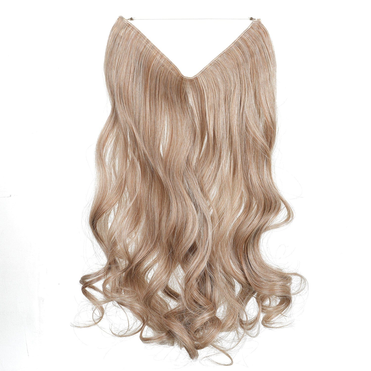 Light Blonde JuvaBun Wavy Halo 18'' HE02-Light Blonde JuvaBun