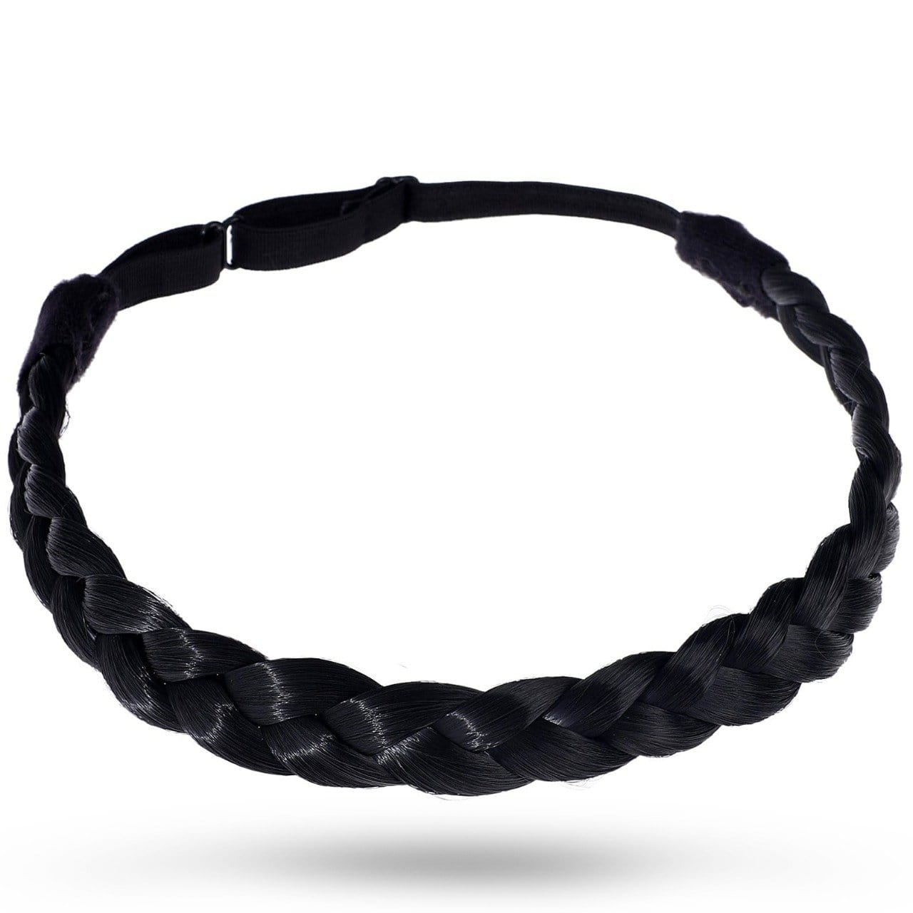 Black Two Strand Braid TSBraids-1b JuvaBun