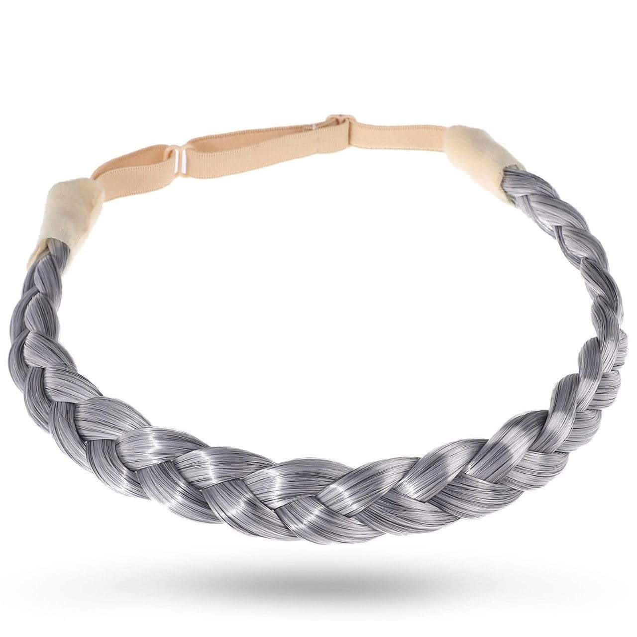 Silver Gray Two Strand Braid TSBraids-silver gray JuvaBun